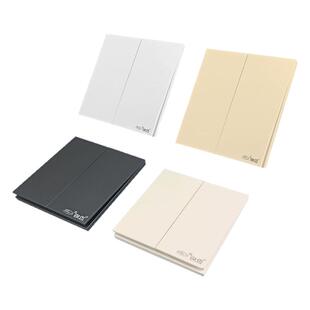 锦迈卓越系列暗装双控二开开关面板 家用超薄2位二联开关白灰金色