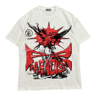 Bigger Than Satan Short欧美高街潮流短袖T恤男女宽松纯棉印花T