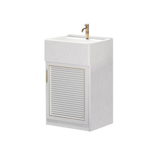 别墅庭院石头洗手盆户外花园洗手池室外阳台大理石落地式立柱盆柜