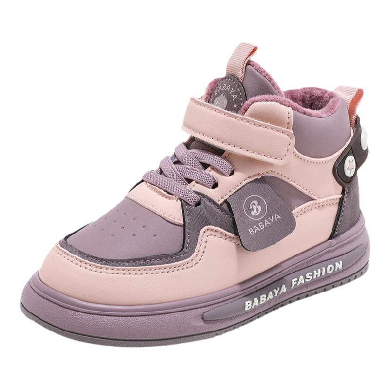 芭芭鸭儿童二棉鞋休闲鞋秋冬季