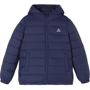 Navigare意大利小帆船男女大童红色羽绒服2025年轻薄保暖外套