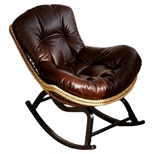 摇摇椅阳台家用休闲可睡觉懒人躺椅新款坐睡两用小户型晒太阳椅子