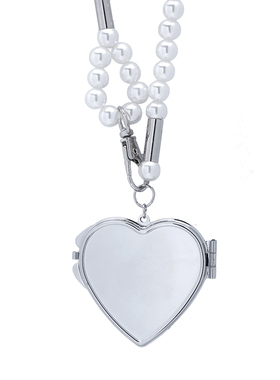爱心珍珠百搭装饰斜挎链