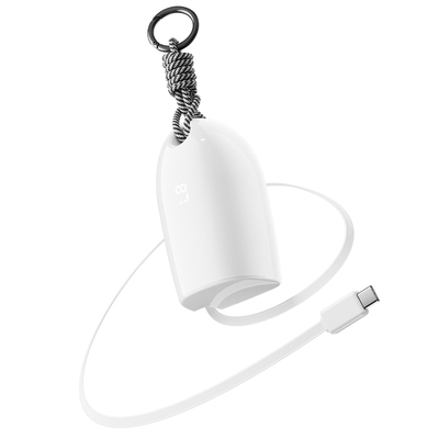 【国家3C认证】脑洞范2025款小水滴充电宝自带伸缩线可上飞机10000毫安大容量快充16移动电源适用华为苹果17