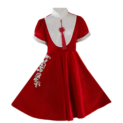 元旦儿童大合唱团演出服中国风男女童中小学生诗歌朗诵比赛表演服