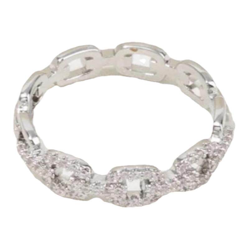环环相扣排戒时尚食指方形手饰