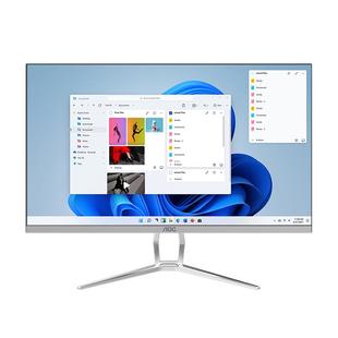 AOC官方旗舰店一体机电脑高配台式整机27英寸大屏24家用办公用游戏全套一体式台式电脑酷睿i5i7