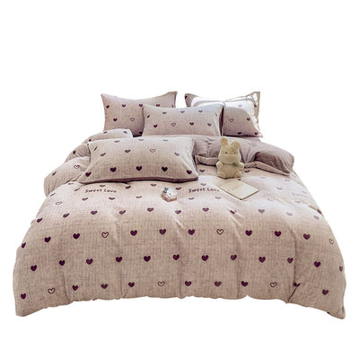 牛奶绒加厚保暖冬季宿舍四件套