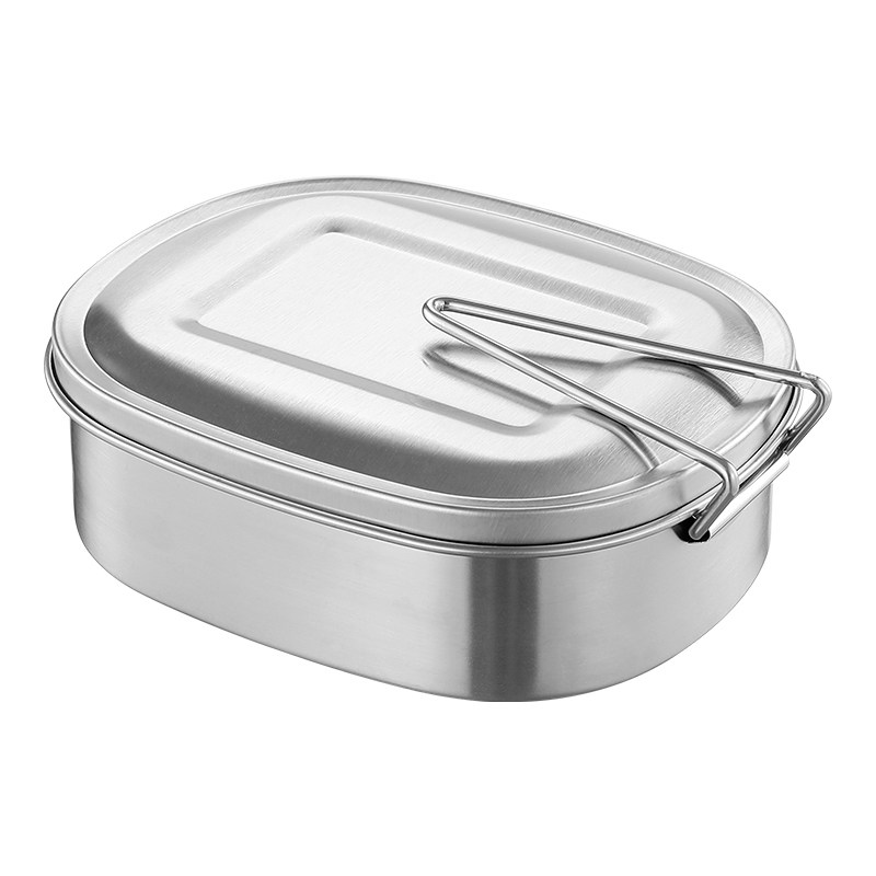 304不锈钢食品级带盖铁饭盒