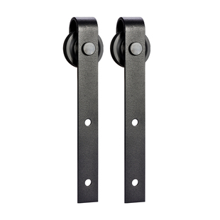 左飞美式谷仓门吊轨加厚轨道滑轮厨房客厅五金配件卫生间移门吊轮