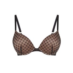 Wolford/沃尔福特Sheer满印W LOGO性感舒适不闷气质内衣文胸69950