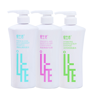 绿叶爱生活柔顺润泽洗发水护发素沐浴露洗护套装男女士去头屑