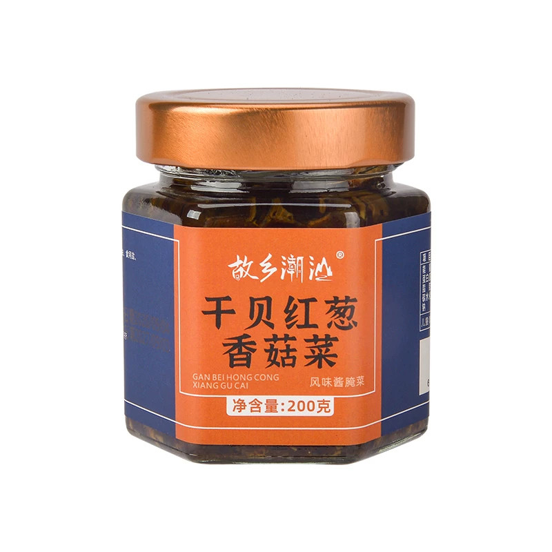 潮汕干贝红葱香菇菜下饭菜