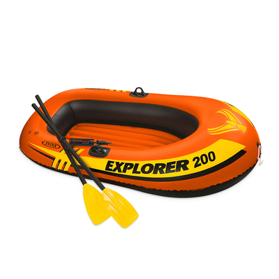 INTEX加厚皮筏艇三人二人