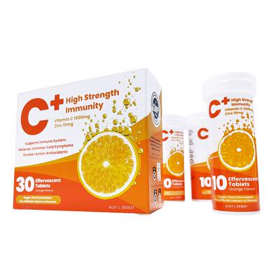 澳洲AWS360高浓维C+锌泡腾片60片