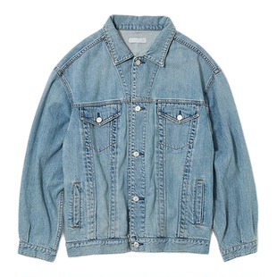 MOUSSY 春季新品丹宁风休闲宽松牛仔夹克外套女010IAA11-5941