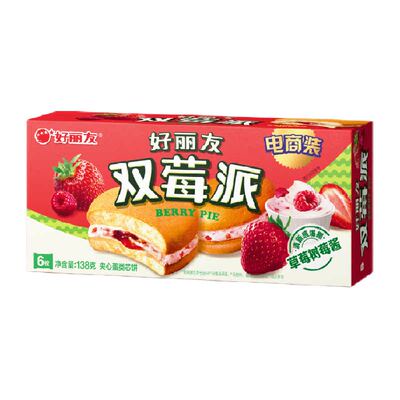 好丽友双莓可可提拉米苏夹心蛋糕