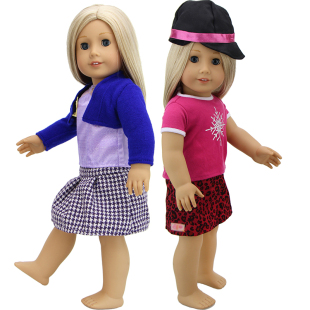 芝士娃屋 18寸美国女孩娃娃手工衣服裙子45cm亚历山大娃衣裤AG OG
