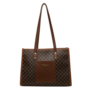 袋鼠托特包女小个子中号硬挺立体可放14寸电脑大容量通勤托特包包