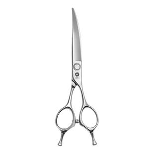 【YINGHUA PET】樱花宠物美容剪刀弯剪上下面部圆弧形修毛剪刀LYW