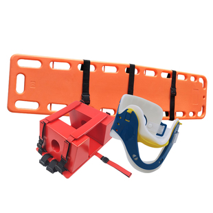 急救脊柱板固定担架头部固定器固定带板式担架游泳池救生防护漂浮