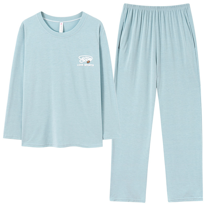 女春秋莫代尔长袖家居服四季可穿