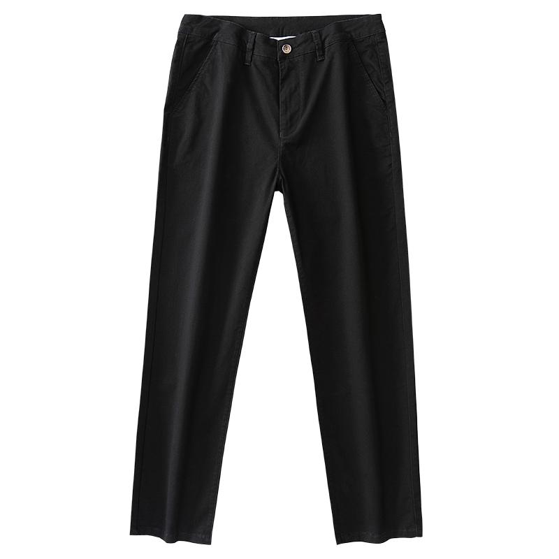 大大牛 秋冬款休闲裤男士弹力直筒宽松大码高腰阔腿舒适高端长裤