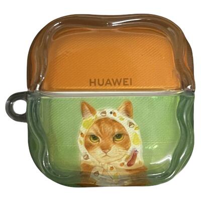 复古文艺小橘猫耳机套