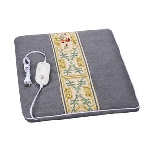 电热艾绒坐垫加热椅子地垫办公室家用发热小电屁股取暖神器椅垫毯