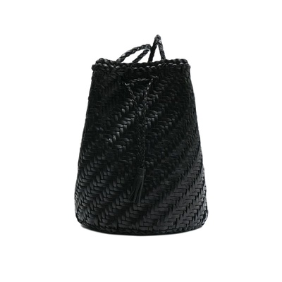 韩国直邮dragon diffusion法式菜篮子单肩包牛皮编织水桶包8838