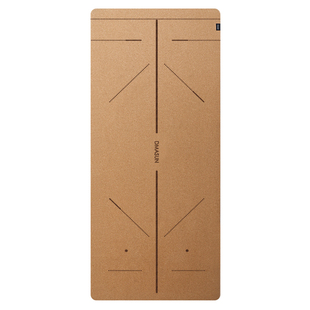 Dmasun软木瑜伽垫加厚天然橡胶25年新款减震隔音专业防滑渝珈复古