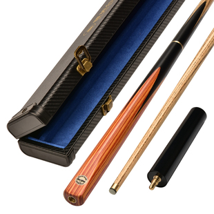 健英台球杆小头斯诺克黑8八中式八球分体英式通杆小郁金香 10.3mm