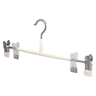 升级无痕裤夹子衣夹不绣钢jk衣架子加粗裙夹可调节强力裤架批发