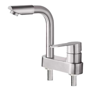 304不锈钢双孔面盆水龙头三孔洗脸盆冷热台盆洗手盆洗手池二合一