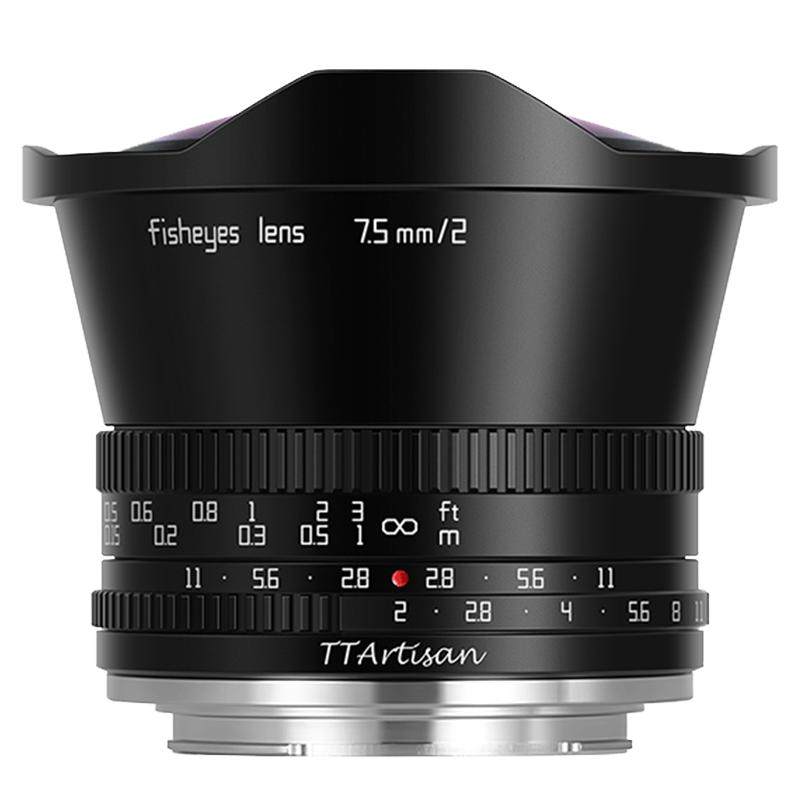 【最抵买】铭匠7.5mm f2.0鱼眼镜头适用富士佳能R尼康Z30索尼微单