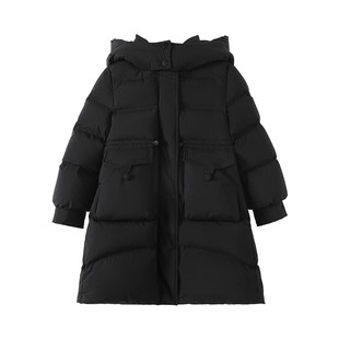 媛媛公主女童羽绒服中长款2025冬新款洋气儿童加厚外套小女孩冬装