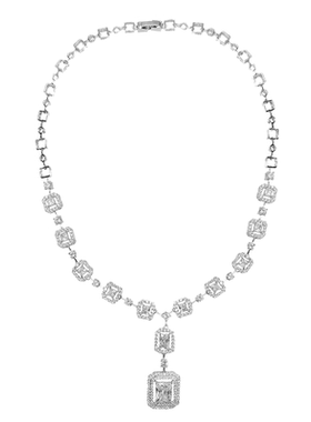 奢华重工珠宝级时髦名媛吊坠项链