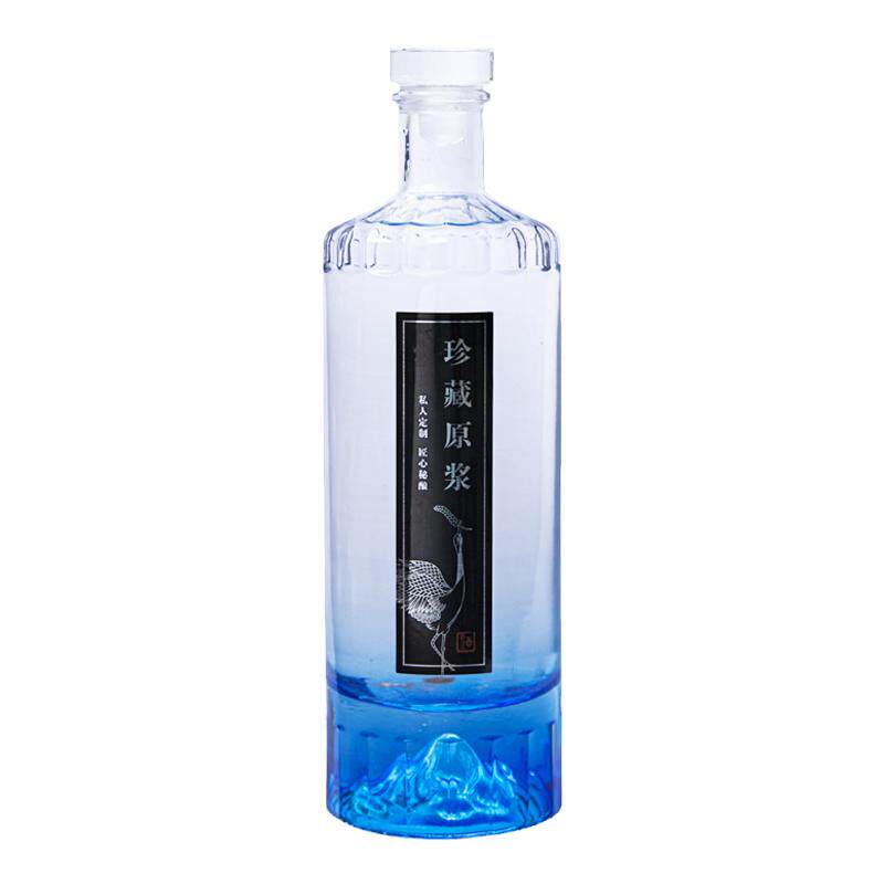 一斤玻璃酒瓶高端礼盒500ml晶质料空瓶中式透明装酒的玻璃瓶厂家
