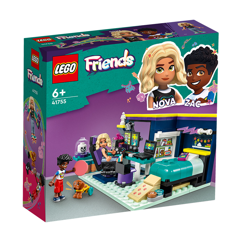 LEGO乐高好朋友系列41755诺娃的房间拼装积木玩具男女孩子礼物