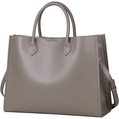 真皮双面大包可装15.6寸电脑