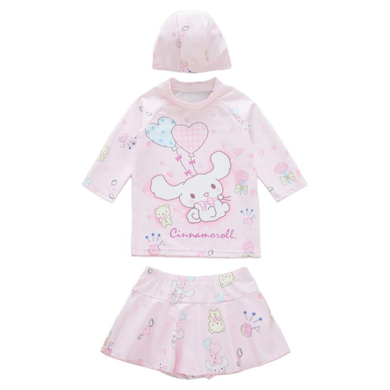 3-15岁玉桂狗分体防晒速干泳衣