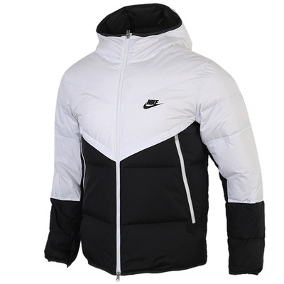 男中长款外套Nike防风连帽