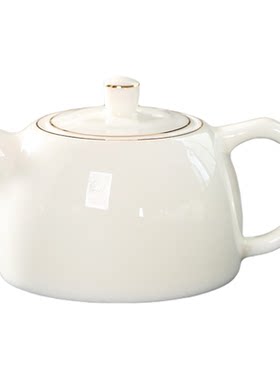 jojo功夫茶具养脂玉单壶陶瓷描金