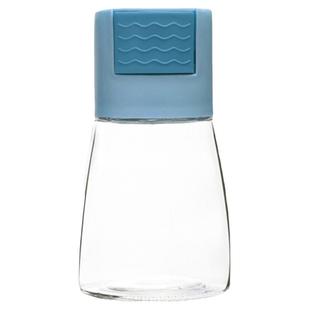 厨房玻璃调味控盐瓶按压式定量调味罐密封调料盒食盐罐味精调料罐