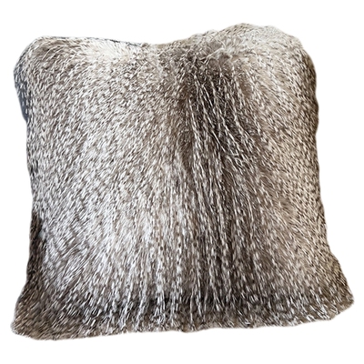 简约轻奢抱枕长毛绒双面靠垫