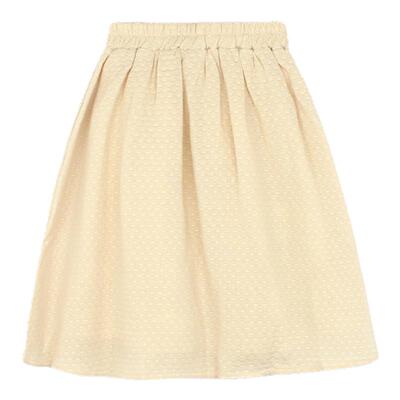 utouto波点纯色半身裙