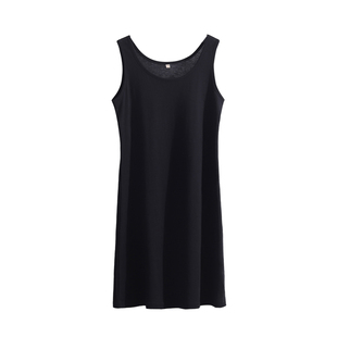 中长款纯棉内衬裙打底防透白色内搭全衬裙