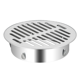 304不锈钢防鼠阳台地漏天台110管160pvc户外75管防堵排水花园平面