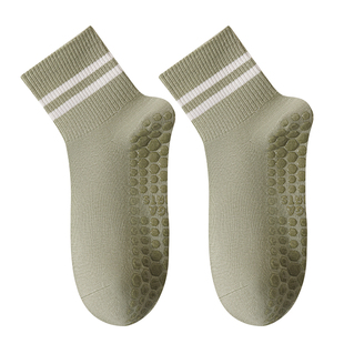 瑜伽袜子女夏季中筒袜专业健身普拉提运动防滑长袜鲨鱼裤配的袜子