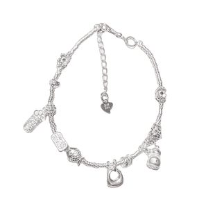 足银999纯银上上签银坨盘缠手链女碎银子多宝葫芦手链国风女礼物